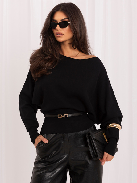 Sweter elegancki czarny